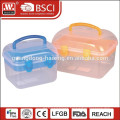 Plastic cosmetic storage containers